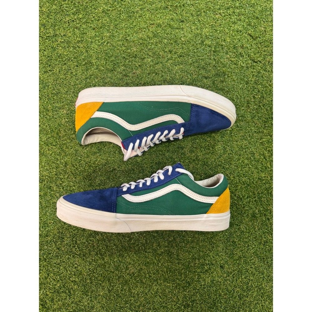 Vans Old Skool Yacht Club Multicolor Blue Green Yellow Mens 11 Sneakers 500714 - Picture 2 of 5